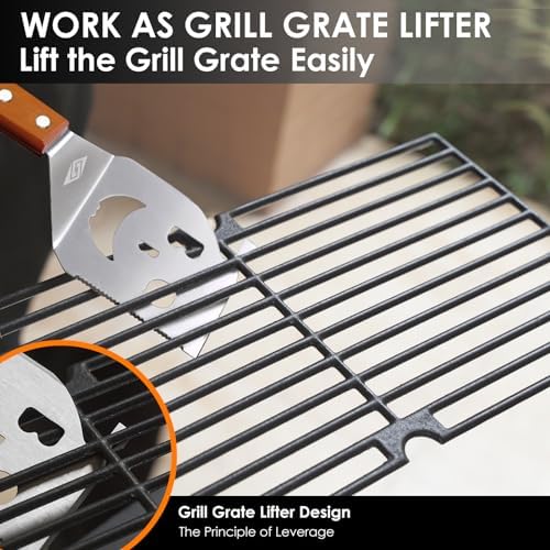 7-in-1 Grill Spatula for Outdoor Grill, BBQ Accessories, Gifts for Men, Dad - Image 6