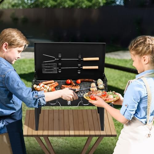 Outvita Portable Charcoal Grill, Foldable BBQ, Outdoor Smokers - Image 6