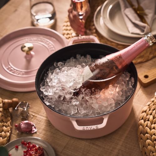 Staub Cast Iron 4-qt Round Dutch Oven - Peony Pink - Image 5