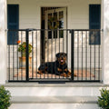 Mumeasy 36 in Tall 36-66 in Extra Wide Baby & Dog Gate for Doorways, Black by Mumeasy-FocusonBabyPetSafetyGate