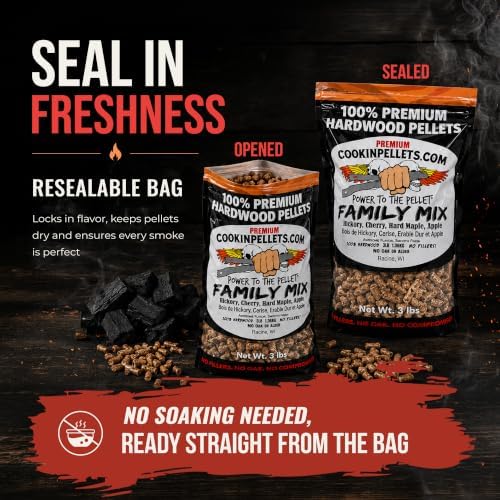 CookinPellets Natural Hardwood Grill Pellets, 5 Flavor Bundle, 15 3lb Bags - Image 5