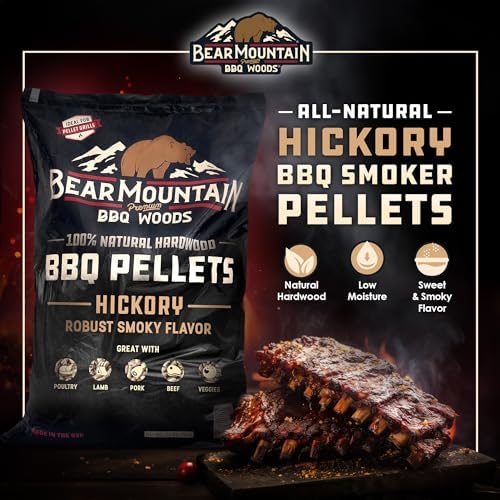 Bear Mountain Hickory Wood Pellets for Smoker and Grill, 40lb Bag - Image 3