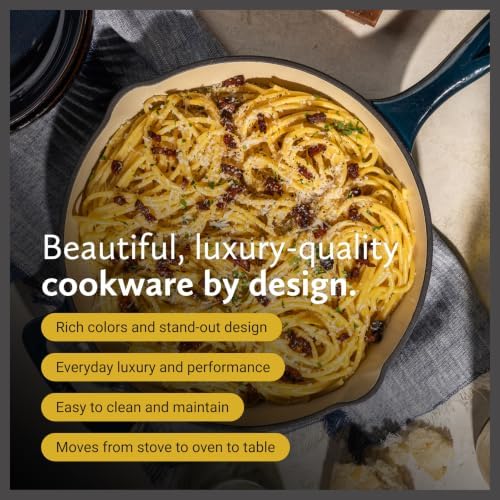 11" Luxe Enamel Skillet, Marine - Image 2