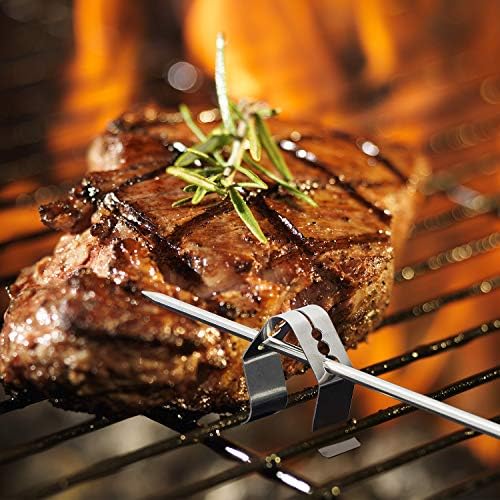 8 Pcs Meat Grill Thermometer Probe Holder Clip, 2 Style Temp BBQ Camping - Image 4