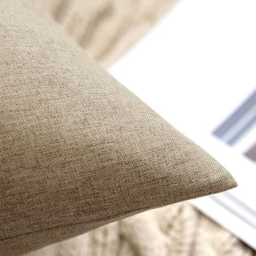 MIULEE Decorative Outdoor Pillow Covers Lumbar Waterproof 12x20 Taupe Grey - Image 3