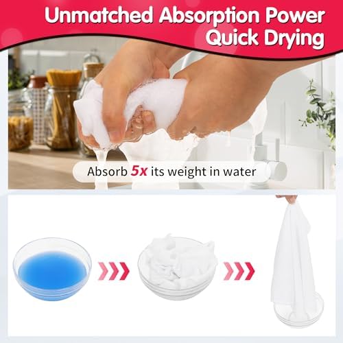 FIXSMITH White Microfiber Cleaning Cloth -Pack of 12, Highly Absorbent Cleaning Rags, 16"X12" All Purpose Cleaning Towels for Housekeeping, Kitchen, Car, Lint Free and Reusable Microfiber Towels - Image 6