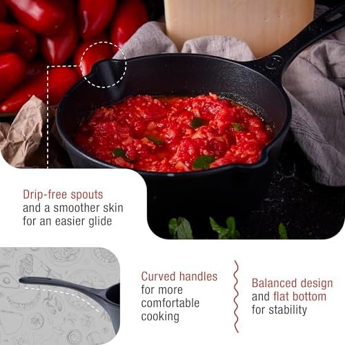 Victoria Cast Iron Saucepan, Cast Iron Melting Pot, Made in Colombia, 2QT (Pack of 3) - Image 4