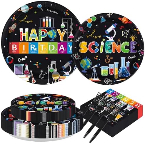 200Pcs Science Birthday Party Decoration for Girls Chemistry Serves 50 by Greencian