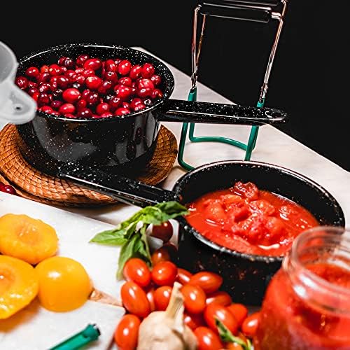 Granite Ware Saucepan Set, 1 Qt & 2 Qt - Speckled Black, Set of 2 - Image 3