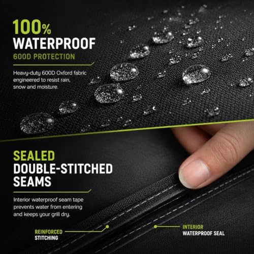 52 inch Heavy Duty BBQ Gas Grill Cover, Waterproof, Fade Resistant - Image 6