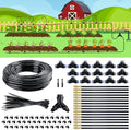 Drip Irrigation System,100 Ft Quick-Connect Garden Sprinkler Kit with 16pcs 360° Adjustable Nozzles for Garden, Lawn, Greenhouse, Raised Beds & Outdoor Plants by GCNBCNB