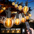 100FT 31 Bulbs Outdoor String Lights with Remote & Dimmable by SmartDawn
