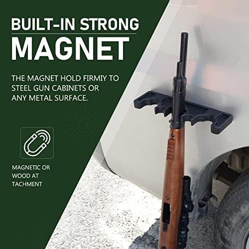Adoreal Magnetic Rifle Rack, Durable Rubber Gun Rack for Gun Storage, Magnetic Gun Holder in Gun Cabinet, Shotgun Rifle Barrel Rest Gun Safe Organizer Indoor Gun Racks - Image 4