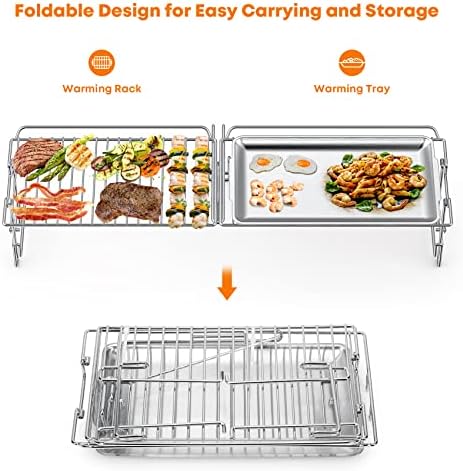Stanbroil Warming Rack & Tray for 36" Blackstone Griddle, Foldable - Image 4