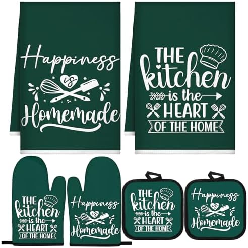 Sratte 6 Pcs Kitchen Decor Accessories Set, Kitchen, Dark Green by Sratte