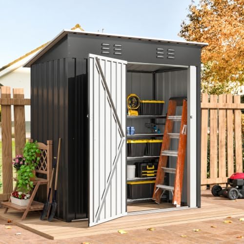 WKM 5X3 FT Outdoor Storage Shed Black by Unknown