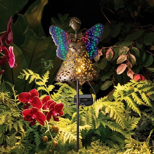 SRNPMIU Angel Solar Lights Outdoor Decor, Solar Angel Garden Decorations - Image 5