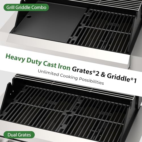 Brand-Man Built-In Gas Grill Head, 30-Inch 4-Burner Outdoor Kitchen Grill - Image 4