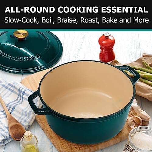 Mueller DuraCast 6 Quart Enameled Cast Iron Dutch Oven Pot with Lid - Image 6