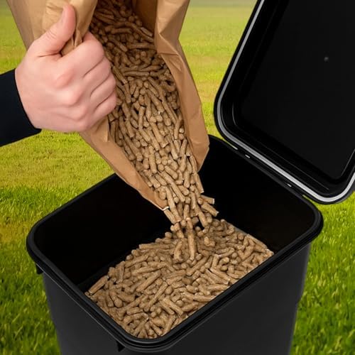 Maxdot 2 Sets 22lb Dry Pellet Storage Bin Pack with Scoops and Labels Grill Accessories Wood Pellet Storage Containers with Flavor Stickers Airtight for Grill Pellets - Image 5