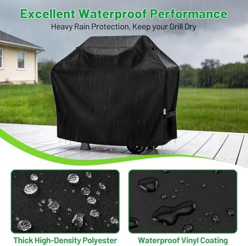 Grill Cover 50 Inch, Heavy Duty Waterproof Gas BBQ Cover - Image 4