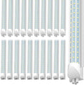 SHOPLED (20 Pack) 8FT LED Shop Light, 90W High Output 11700LM D-Shape by SHOPLED