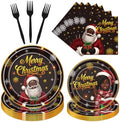 African American Christmas Party Plates Napkins Decorations 96pc by Deorfuy