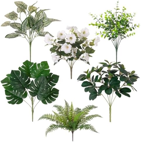 Hrobek Outdoor Faux Plants UV Resistant Fake Greenery for Outside Planter - Image 2