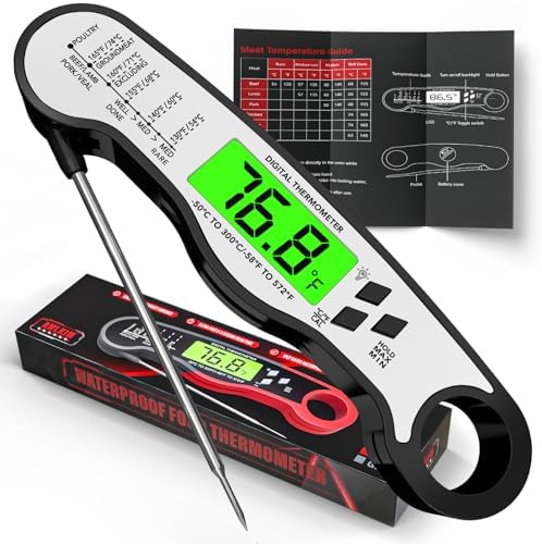 AWLKIM Meat Thermometer Digital, Instant Read Food Thermometer, Black by AWKLIM