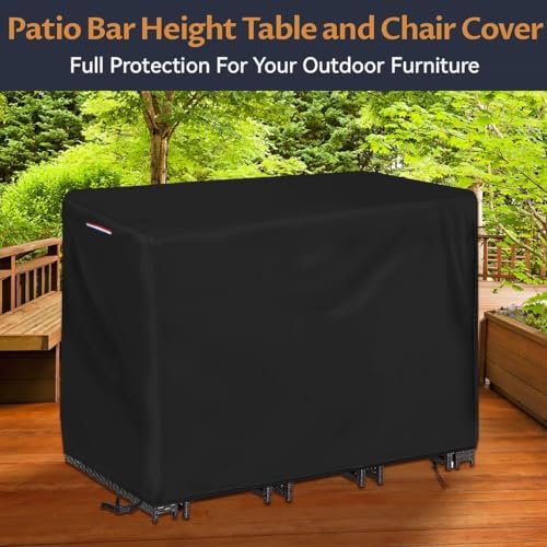Outdoor Waterproof Bar Table Set Cover, 63"L x 26"W x 40"H - Image 5