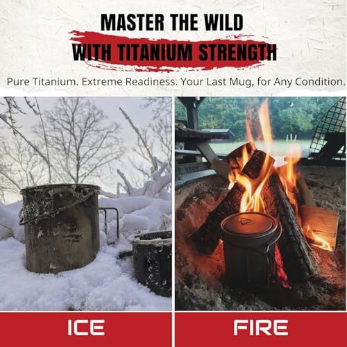 Bestargot 750ml Camping Titanium Pot, Includes a heat-insulating cup sleeve - Image 3