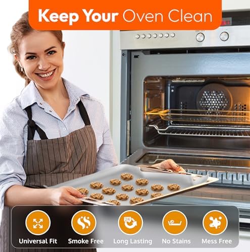 Oven Liners for Bottom of Oven - 17"x 25" Large Heavy Duty Non-Stick 4 Pack - Image 5