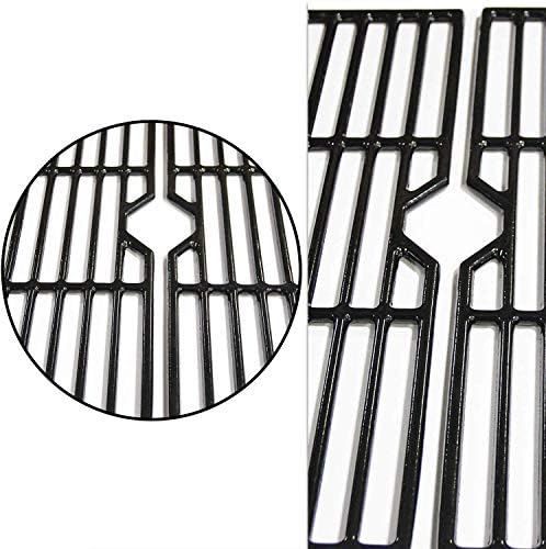 Hongso G460-0500-W1 Grill Grates for Thermos 461633514, Charbroil 463672416 463633316 463672016 463672019 463672419 463642116, Porcelain Coated Cast Iron, 16 15/16" x 8 5/16" Each, 2-Pack - Image 3