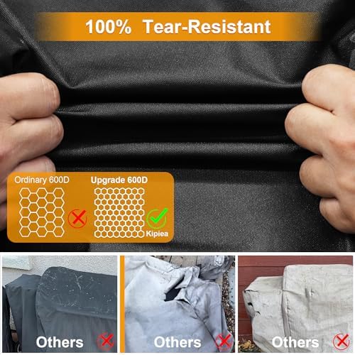 Kipiea 600D Pellet Grill Cover for Pit Boss 700FB, Classic 700, and Pro 600 Series, Waterproof BBQ Smoker Cover, UV Resistant - Image 6