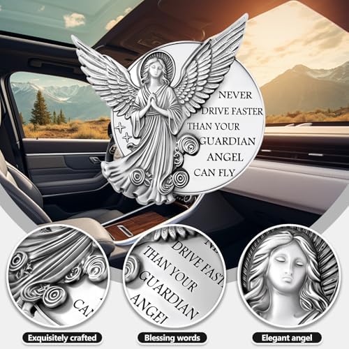 Guardian Angel Visor Clip for Car,Never Drive Faster Clip 2.95 Inch, Drive Safe Inspirational Gifts for Women Men - Image 3