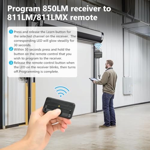 for Liftmaster 850LM Gate and Garage Door Opener Receiver, Compatible with Most Gate and Commercial Door Operators, 3 Channel Designed for Both Gated Communities and Commercial Buildings - Image 6