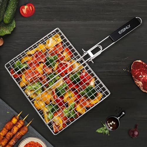 Eisinly BBQ Grilling Basket for Outdoor Grill with Removable Handle - Image 7