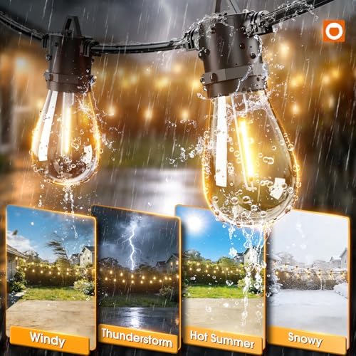 addlon 54FT(2FT) Solar String Lights Outdoor, with 24 Bulbs, Last 20+ Hrs - Image 4