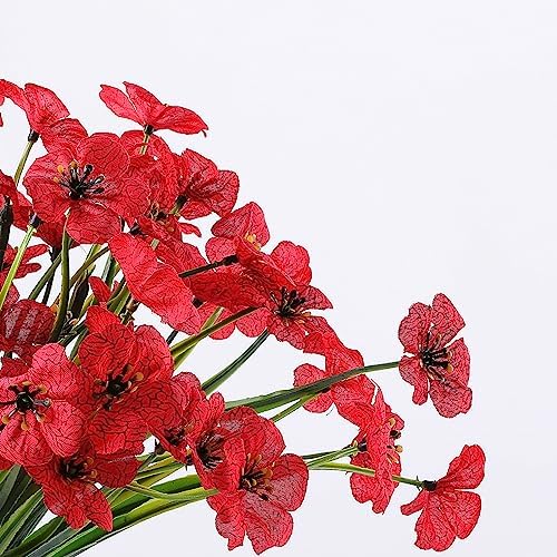 AGIRL Artificial Flowers Outdoor UV Resistant Fake Plant Garden Patio Decor - Image 3