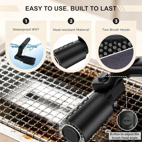 Cordless Electric Grill Brush Rechargeable 400RPM Powerful - Image 5