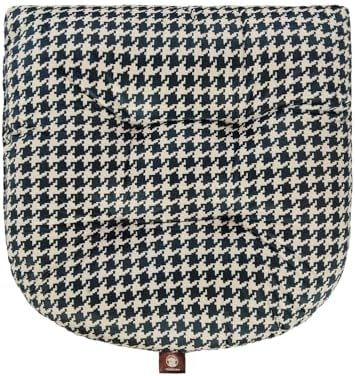 Outdoor Patio Cushion, Rocking Chair Cushion, Tufted Pads, Set of Upper and Lower with Ties Pack of 2 (2 Sets) - Back 20"×17", Seat 17"×17" (Blue Houndstooth) - Image 3