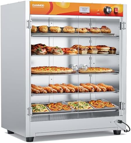 CAMMOO 133Qt 5-Tier 900W Commercial Food Warmer Cabinet by CAMMOO