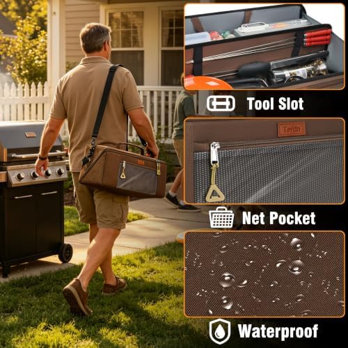 Grill Tool Storage Bag 22Inch Utensil Organizer for Outdoor Cooking ﻿ - Image 3