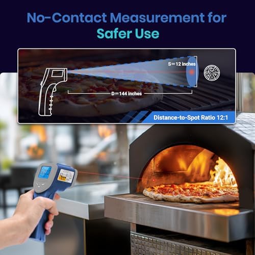 Etekcity Infrared Thermometer Laser Temperature Gun, -58°F~1130°F, Blue - Image 6