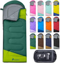 PTEROMY Sleeping Bags for Adults, Lightweight and Machine Washable, Water Resistant Backpacking Camping Sleeping Bag for Warm Cold Weather, Camping Essentials for Hiking Travel by PTEROMY