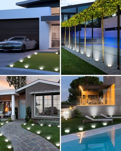 Btfarm 12 Pack Solar Lights Outdoor Waterproof, 8 LED Solar Ground Lights - Image 5