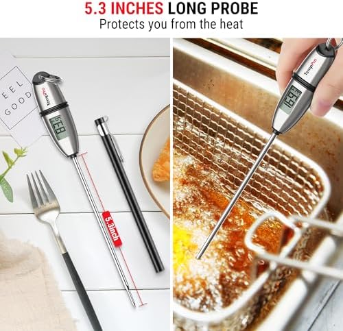 TempPro TempSwift 1 Sec Meat Thermometer Digital for Kitchen Cooking Food - Image 3