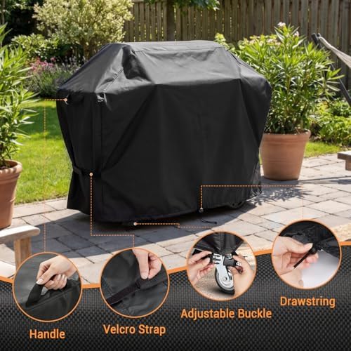 BBQ Grill Cover for Kitchenaid 4-Burner Gas Grill Models 720-0745 - Image 4