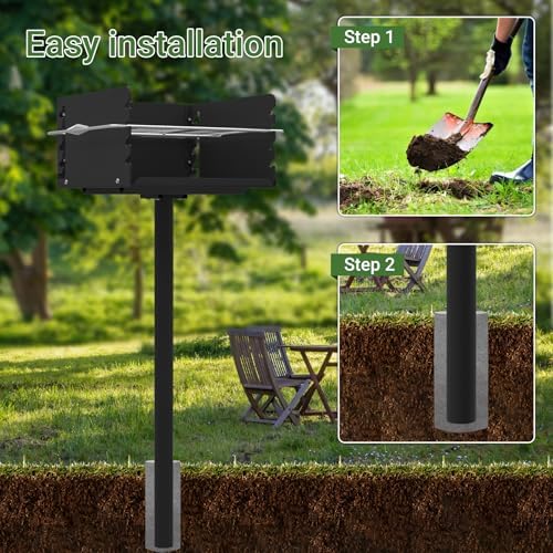 Park Grills, 256 Sq. In, Park Style Charcoal Grill - Image 6