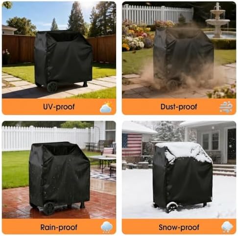 Grill Cover for Nexgrill 810-0047 Cart Style Charcoal Grill - Image 7